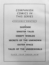 Verso de Creepy worlds (Alan Class& Co Ltd - 1962) -39- a collection of fantasy that will chill you...