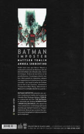 Verso de Batman - Imposter - Batman : Imposter