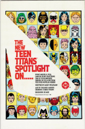 Verso de The new Teen Titans Vol.2 (1984)  -23- Loser Take All!