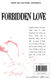 Verso de Forbidden Love -2- Tome 2