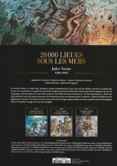 Verso de Les grands Classiques de la Littérature en Bande Dessinée (Glénat/Le Monde 2022)  -1- 20 000 Lieues Sous les Mers