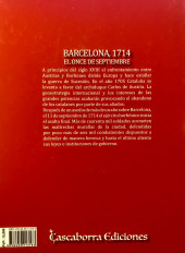 Verso de Historia de España en Viñetas -12- Barcelona, 1714 - El Once de Setiembre