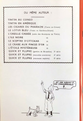 Verso de Tintin - Pastiches, parodies & pirates - Le trésor de Rackham le Rouge