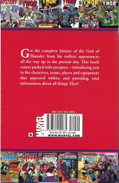 Verso de Thor: Official Index to the Marvel Universe (2011) -1- Thor : Official Index to the Marvel Universe