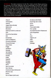 Verso de Thor: Asgard's Avenger (Marvel Comics - 2011) -1- Issue #1