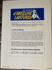 Verso de Anselme Lanturlu (Les Aventures d') -8- Le mur du silence