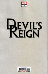 Verso de Devil's Reign (2021) -5- Issue # 5