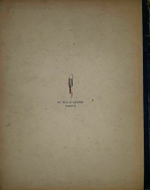 Verso de (AUT) Sabran -1943- Histoire des trois chevaliers de Goeldieu
