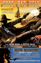 Verso de The good, The Bad and The Ugly (2009) -1- Issue # 1