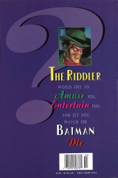 Verso de Batman (One shots - Graphic novels) -OS- Batman: Riddler - The Riddle Factory