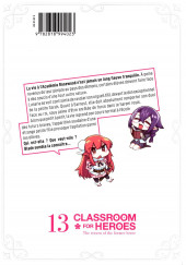 Verso de Classroom for heroes - The return of the former brave -13- Tome 13