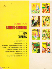 Verso de Contes-couleur -3- Ali Baba et les quarante voleurs