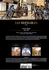 Verso de Les grands Classiques de la Littérature en Bande Dessinée (Glénat/Le Monde 2022)  -8- Les Misérables - Tome 2
