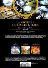 Verso de Les grands Classiques de la Littérature en Bande Dessinée (Glénat/Le Monde 2022)  -9- La Machine à explorer le Temps