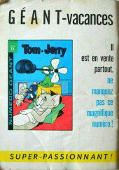 Verso de Tom et Jerry (Puis Tom & Jerry) (2e Série - Sage) -103- Tom et les souris volantes
