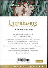 Verso de Les légendaires -RJ2- Les Légendaires Aventures : L'héritage du Mal