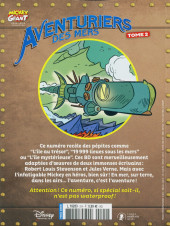 Verso de Mickey Parade Géant Hors-série / collector -HS33- Aventuriers des Mers - T2 - Mickey 