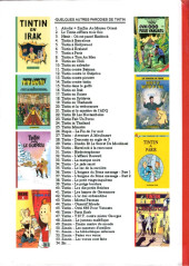 Verso de Tintin - Pastiches, parodies & pirates -15b2013- L'Énigme du 3e Message - 2ème partie