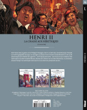 Verso de Les grands Personnages de l'Histoire en bandes dessinées -78- Henri II: la chasse aux hérétiques