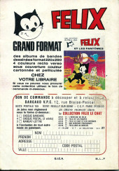 Verso de Félix le Chat (1re Série - SFPI) (Miaou Voilà) -85- Un mysterieux marmot