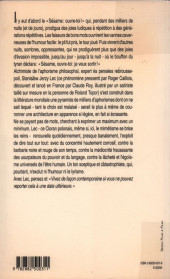 Verso de (AUT) Topor -1991- Pensées échevelées