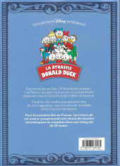 Verso de La dynastie Donald Duck - Intégrale Carl Barks -1a2012- Sur les traces de la licorne et autres histoires (1950-1951)
