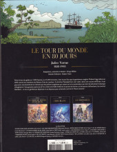 Verso de Les grands Classiques de la Littérature en Bande Dessinée (Glénat/Le Monde 2022)  -5- Le tour du monde en 80 jours