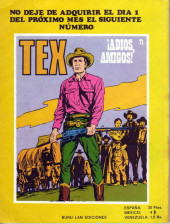 Verso de Tex (Buru Lan - 1970) -70- Trágico asedio