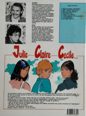 Verso de Julie, Claire, Cécile -7a1990- La disparue !