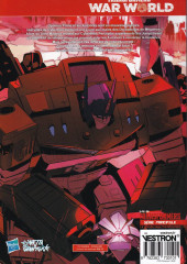 Verso de Transformers (Costa/Figueroa) -INT06- War World - Tome 2