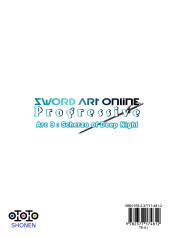 Verso de Sword Art Online - Progressive - Arc 3 : Scherzo of Deep Night -2- Tome 2