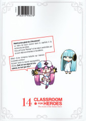 Verso de Classroom for heroes - The return of the former brave -14- Tome 14