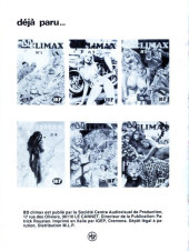 Verso de BD Climax -10- Sans titre
