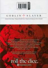 Verso de Goblin Slayer -12- Tome 12