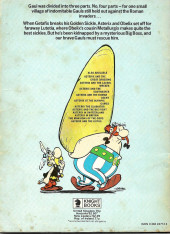 Verso de Astérix (en anglais) -2c- Asterix and the golden sickle