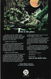 Verso de Swamp Thing Vol.2 (DC Comics - 1982) -INT1a- Saga of The Swamp Thing