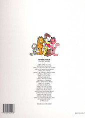 Verso de Garfield (Dargaud) -18a1997- Garfield dort sur ses deux oreilles