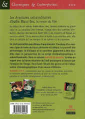 Verso de Adèle Blanc-Sec (Les Aventures Extraordinaires d') -HSa- Le roman du film