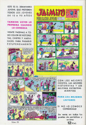 Verso de El Guerrero del Antifaz (2e édition - 1972) -23- Apresados en el monte