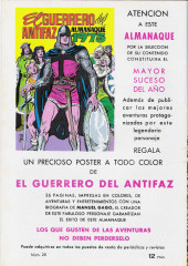 Verso de El Guerrero del Antifaz (2e édition - 1972) -28- Defensa de héroes