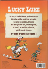 Verso de Lucky Luke (Autres) -Jeux- 100 jeux avec solutions pour t'amuser avec Lucky Luke et tous ses amis !