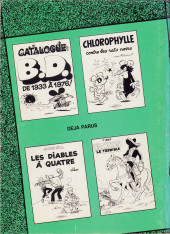 Verso de (Catalogues) Éditeurs, agences, festivals, fabricants de para-BD... -1978- Chlorophylle - 1933-1977 - Catalogue