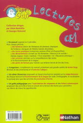 Verso de Super Gafi -1Lectures- Lectures CE1