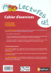 Verso de Super Gafi -3Cahier- Cahier d'exercices