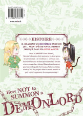 Verso de How not to summon a Demon Lord -1- Tome 1