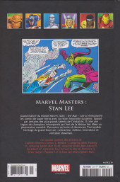 Verso de Marvel Comics : La collection (Hachette) -219176- Marvel Masters : Stan Lee