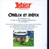 Verso de Astérix (Hachette - La boîte des irréductibles) -1Bis- Obélix et Idéfix dans Le Tour de Gaule d'Astérix