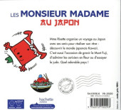 Verso de Les monsieur Madame (Hargreaves) -59- Les Monsieur Madame au Japon