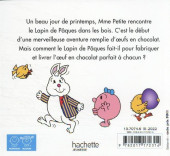 Verso de Les monsieur Madame (Hargreaves) -75- Les Monsieur Madame et le Lapin de Pâques
