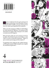 Verso de The most notorious talker -4- Tome 4